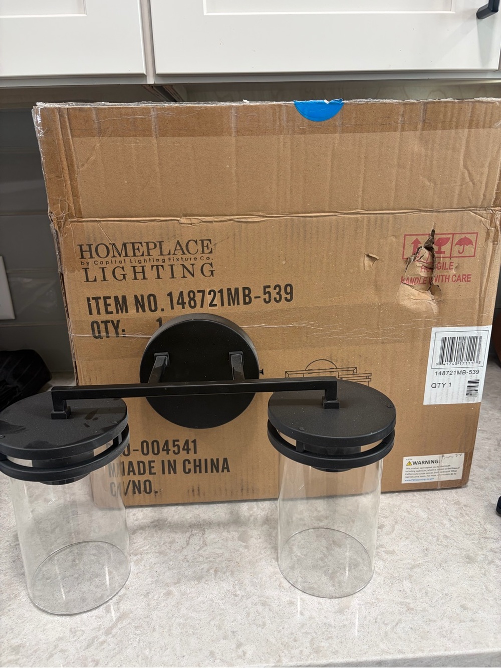 Capital Lighting Homeplace 2-Light Matte Black Vanity Light Fixture